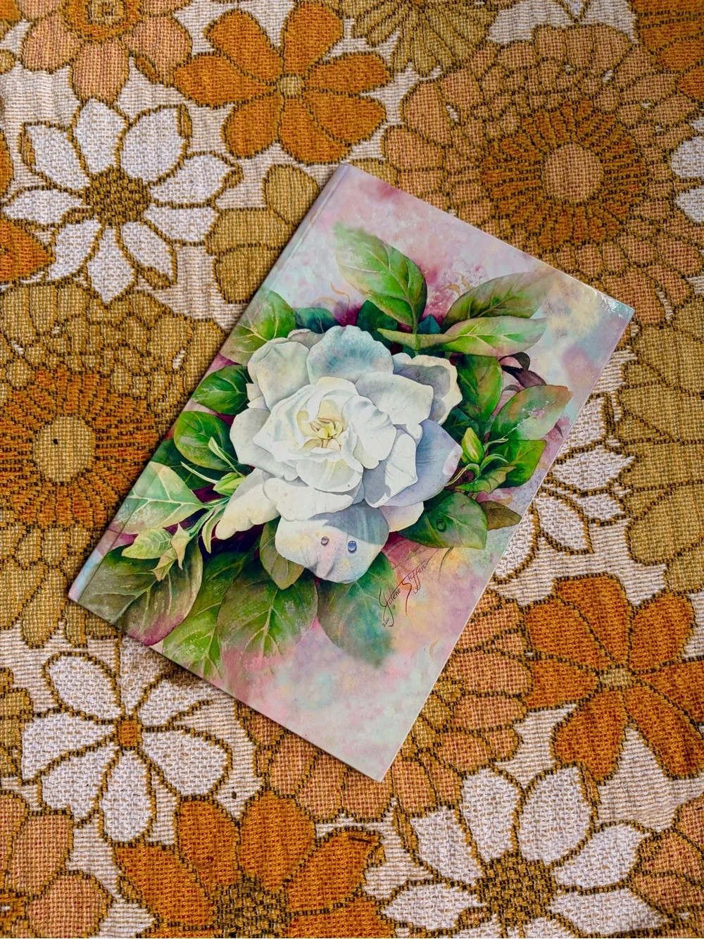 🌸📖✨ Vintage 2001 Gardenia Hardcover Journal ✨📖🌸